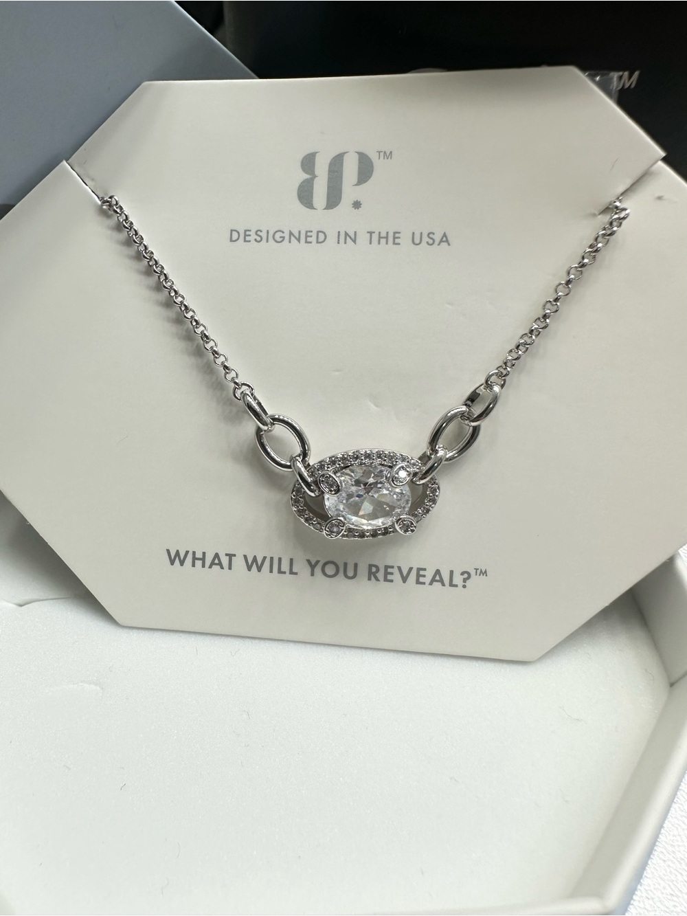 Diamond Cubic Zirconia Rhodium Plating BP